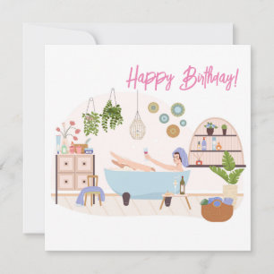 Spa Zelfzorg Gelukkige Verjaardag Vrouw Cadeau Kaart