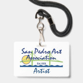 SPAA-logo-badge Badge (Voorzijde met lanyard)