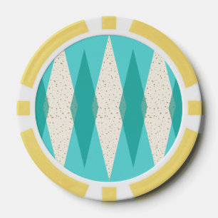 Spaanders van de Pook Argyle van het midden van de Poker Chips
