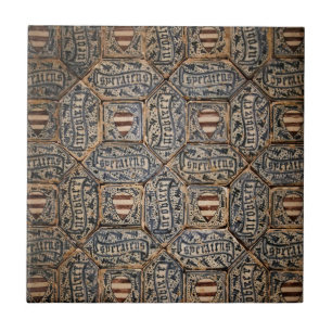 Spaans 15e-eeuws wapen tegeltje