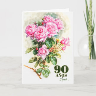 Spaans 90e Roos van geboorte Tuinnaam Kaart