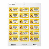 Spaans adres etiket (Full Sheet)