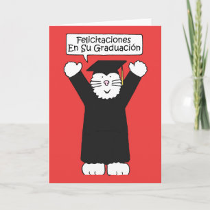 Spaans Afstuderen gefeliciteerd Kaart