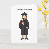 Spaans Afstuderen, gefeliciteerd met haar Kaart (Gele Bloem)