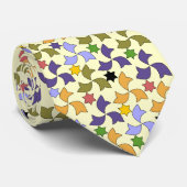 Spaans Alhambra stijl Tegel Mozaïek Patroon Stropdas (Opgerold)
