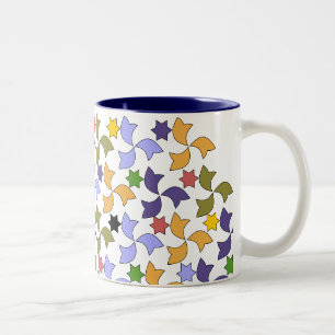 Spaans alhambrastijl Tile Mosaic Pattern Tweekleurige Koffiemok