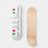 Spaans Alphabet Skateboard (Voorkant)