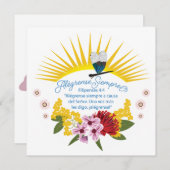 Spaans Altijd blij wenskaart (Voorkant / Achterkant)