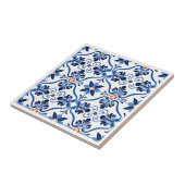 Spaans Azulejos stijl keramische tegels Tegeltje (Zijkant)