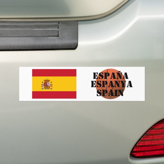 Spaans Basketbalteam Bumpersticker (Op auto)