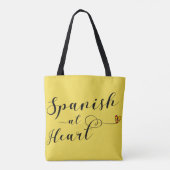 Spaans bij Heart Grocery Bag, Spanje Tote Bag (Achterkant)