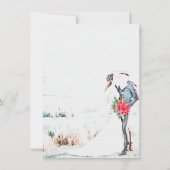 Spaans, Boda Charro y Novia rustieke bruiloft Kaart (Achterkant)