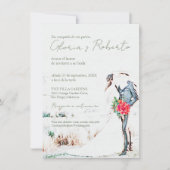 Spaans, Boda Charro y Novia rustieke bruiloft Kaart (Voorkant)