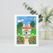 Spaans Briefkaart voor de aankondiging van een nie (Staand voorkant)