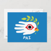 Spaans briefkaart voor vrede (Voorkant / Achterkant)