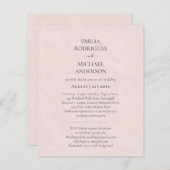 Spaans bruiloft Uitnodiging BILINGUAL Nuestra Boda (Voorkant / Achterkant)