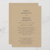 Spaans bruiloft Uitnodiging BILINGUAL Nuestra Boda (Voorkant / Achterkant)