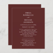 Spaans bruiloft Uitnodiging BILINGUAL Nuestra Boda (Voorkant / Achterkant)