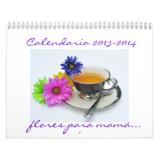 Spaans Calendario 2013-2014 flores para mamma Kalender