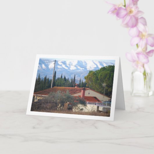 Spaans Chalet en Snowy Mountains Kaart (Orchidee)