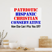 Spaans conservatief! poster (Keuken)