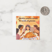 Spaans dankgebed notitiekaartje (Voorkant / Achterkant in situ)