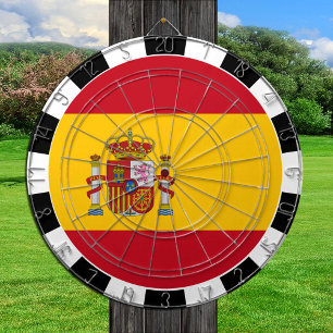 Spaans dartboard en Spaans vlag/spelbord Dartbord