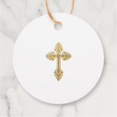 Spaans De Bautizo Gracias Gold Bedankjes Labels (Achterkant)