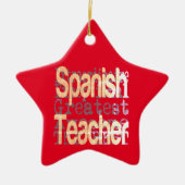 Spaans docent extraordinaire keramisch ornament (Voorkant)