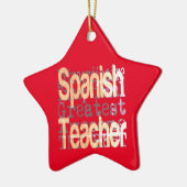 Spaans docent extraordinaire keramisch ornament (Links)