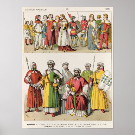 Spaans en Moorish Dress Poster (Voorkant)