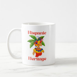 Spaans erfgoed Hispanic vrouw Koffiemok