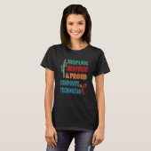 Spaans erfgoed & trots composiettechnicus t-shirt (Voorkant volledig)