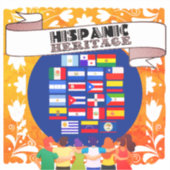 Spaans erfgoed vieren sticker (Voorkant)