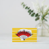 Spaans Fan visitekaartje (Staand voorkant)