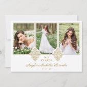 Spaans Fancy Mijn XV jaar 3 Fotografie-effect Kaart (Voorkant)