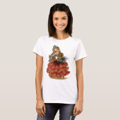  Spaans Flamenco Dancer traditionele kleding T-shirt (Voorkant volledig)