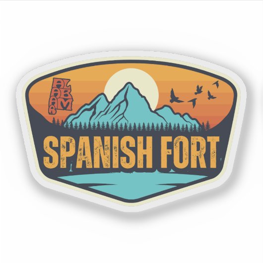 Spaans Fort, Alabama Sticker (Voorkant)