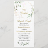 Spaans gepersonaliseerd baptism Prayer Kaart (Voorkant)