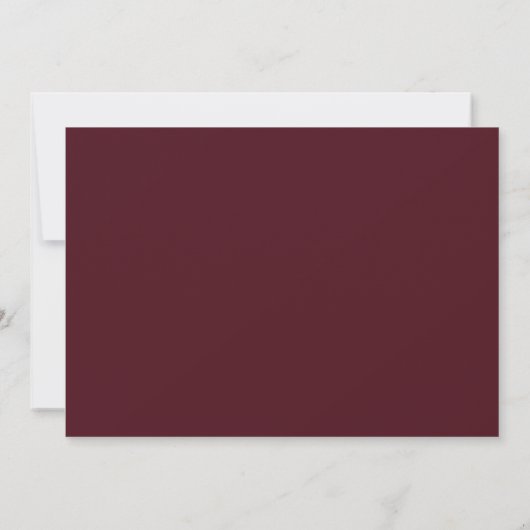 Spaans Goud bordeaux rood elegant script doop Kaart (Achterkant)