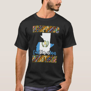 Spaans-Guatemalteekse Erfenis Guatemalteekse Kaart T-shirt