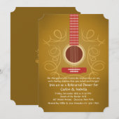 Spaans Guitar Rehearsal Dinner Invitation Kaart (Voorkant / Achterkant)