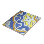 Spaans handschilderd keramisch tegel tegeltje (Zijkant)