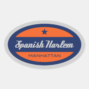 Spaans Harlem Ovale Sticker