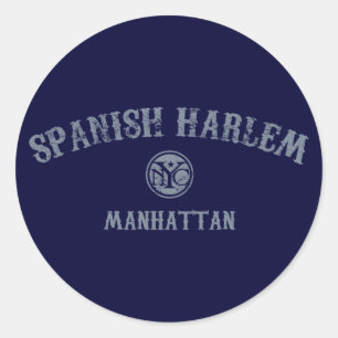 Spaans Harlem Ronde Sticker