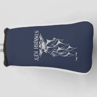 Spaans Hoesje met sleutelhanger - Grijze Logo Golfheadcover