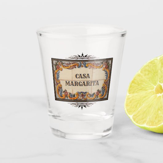 Spaans huisteken (aanpasbaar) shot glas (Voorkant)