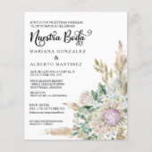 Spaans huwelijk Nuestra Boda RSVP Budget Boho (Voorkant)