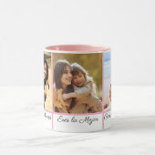 Spaans Ik hou van je Moeder 3 Foto Moederdag Gift Mok (Midden)