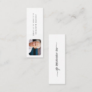 Spaans in het liefhebben van geheugen Funeral Gift Mini Visitekaartje